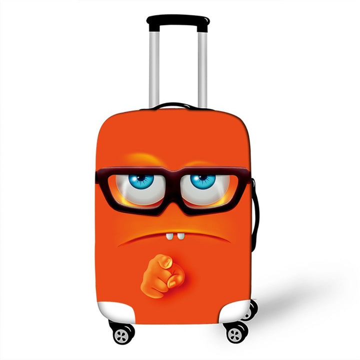 Unisex Hard-shell suitcase with funny cartoon face Stornfield