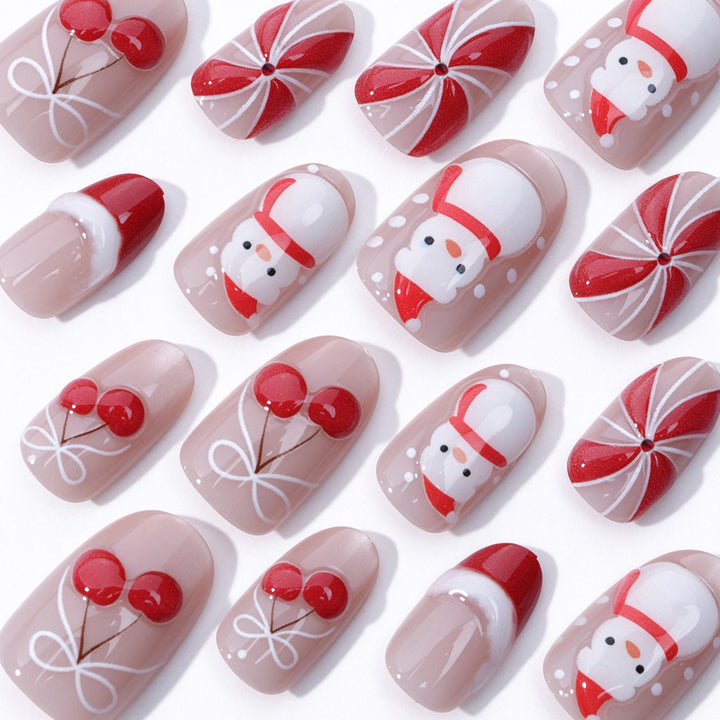 Christmas Themed Press-On Nails Stornfield