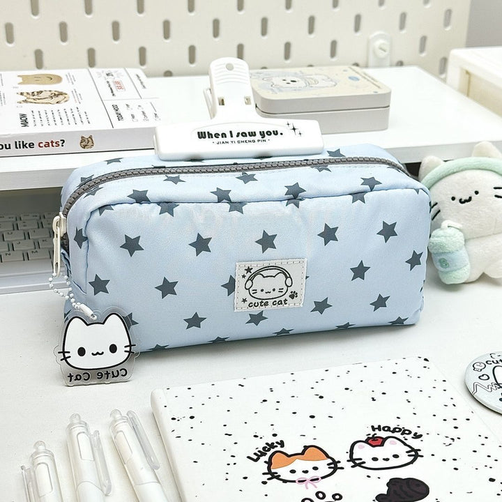 Star Patterned Pencil Case
