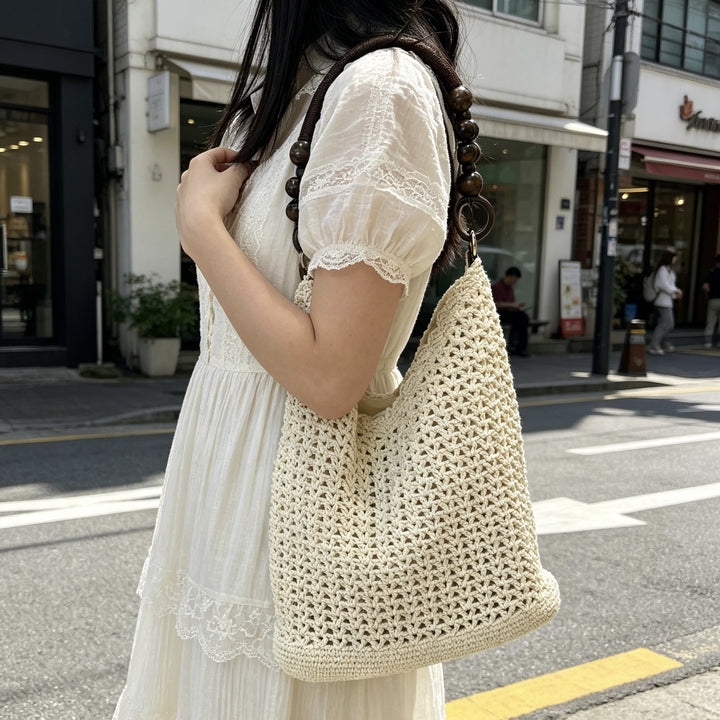 Trendy Macrame Tote Bag Stornfield