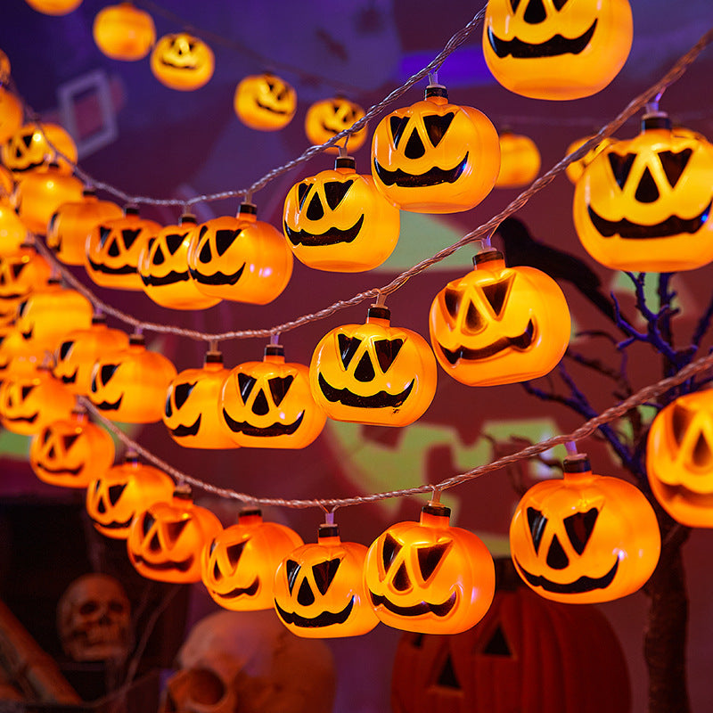 Decorative Halloween string lights with pumpkin motifs Stornfield