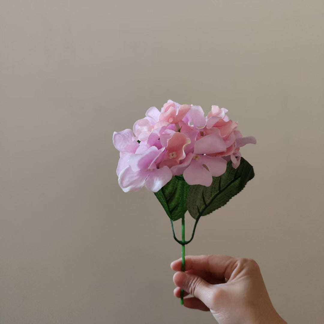 Elegant Faux Hydrangea Stem
