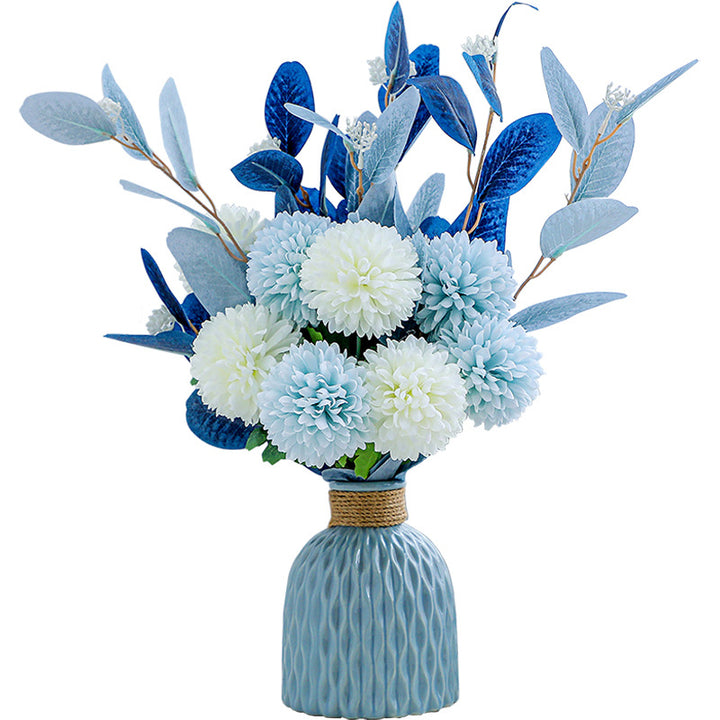 Lifelike Floral Arrangement in Decorative Vase