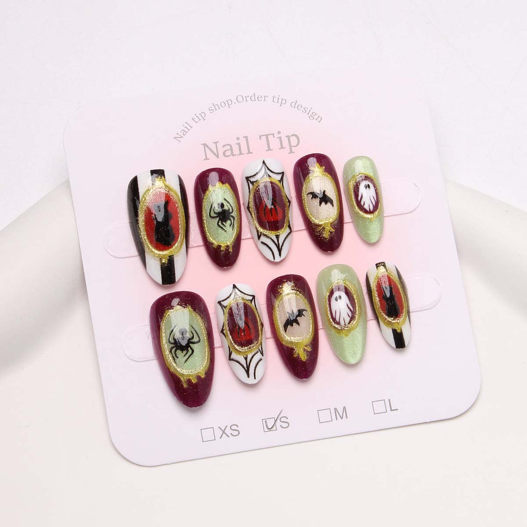 Holiday-Themed Press-On Nail Set Stornfield