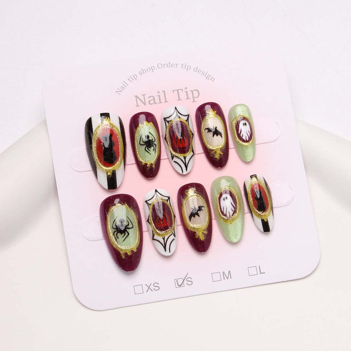 Holiday-Themed Press-On Nail Set Stornfield