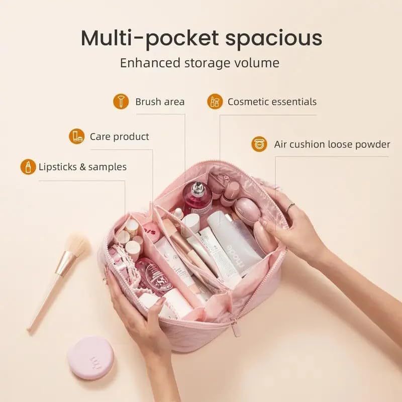 Cosmetic Storage Bag with Structured Design Stornfield