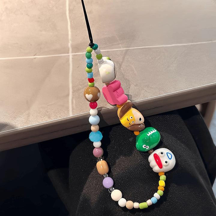 Playful Character Beaded Lanyard Stornfield