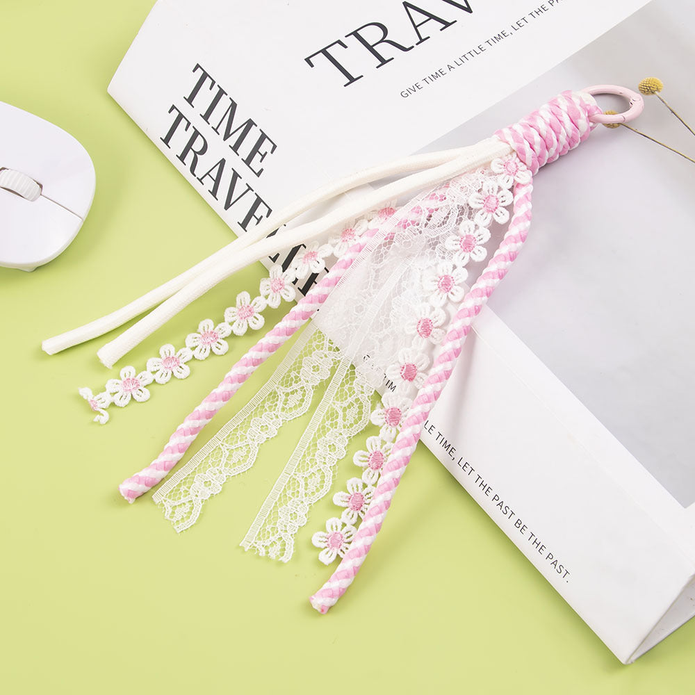 Decorative Lace and Braided Keychain Stornfield