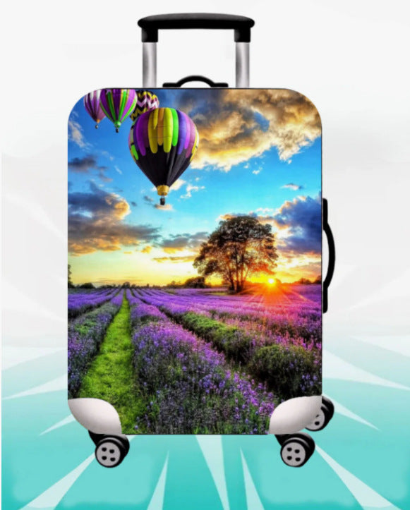 Unisex nan elastic suitcase cover with 3D dog design for trolley, stretchy and scratch-resistant Stornfield