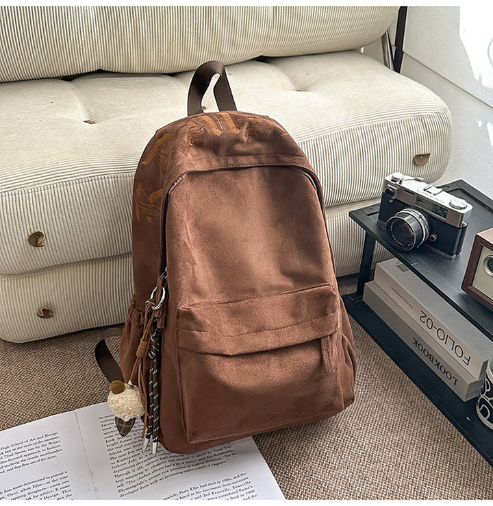 Casual Suede School Backpack Stornfield