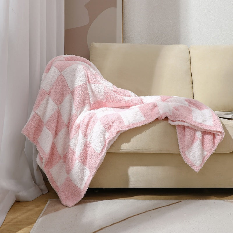 Cozy Checkerboard Throw Blanket