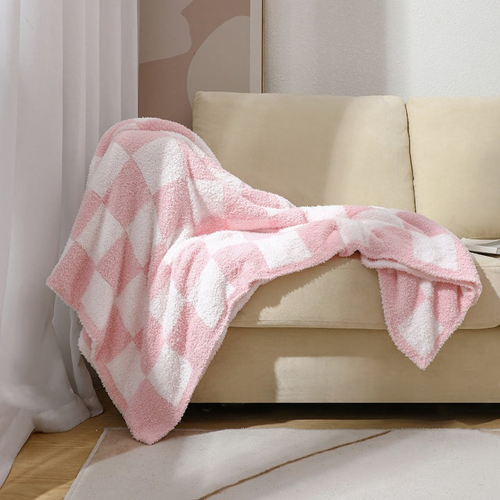 Cozy Checkerboard Throw Blanket