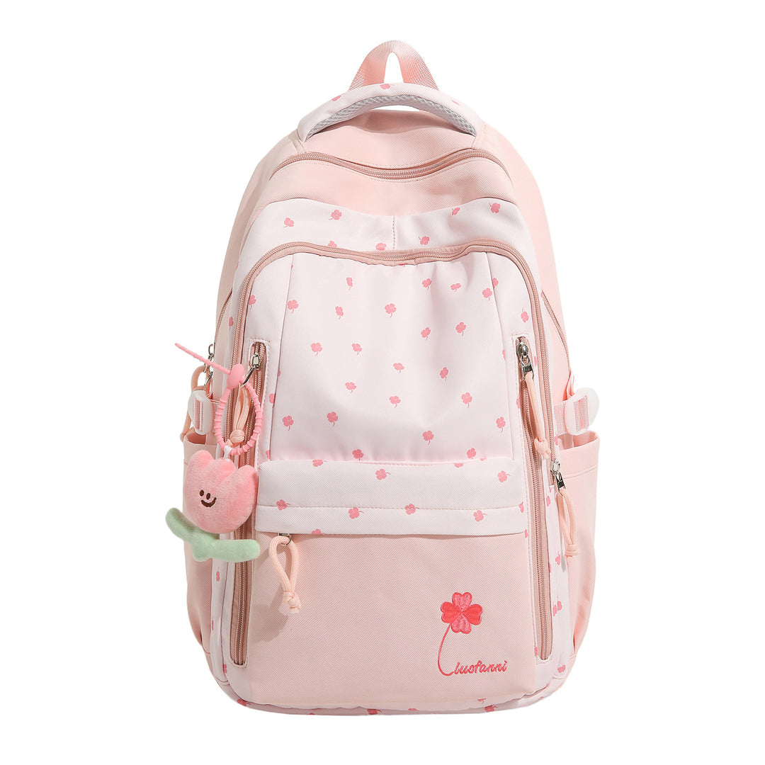 Playful Floral-Themed School Backpack Stornfield