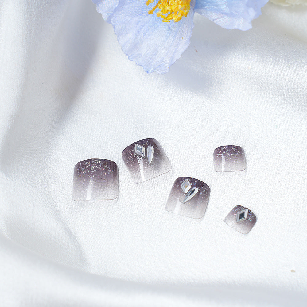 Glamorous Glitter Ombre Press-On Nail Set Stornfield