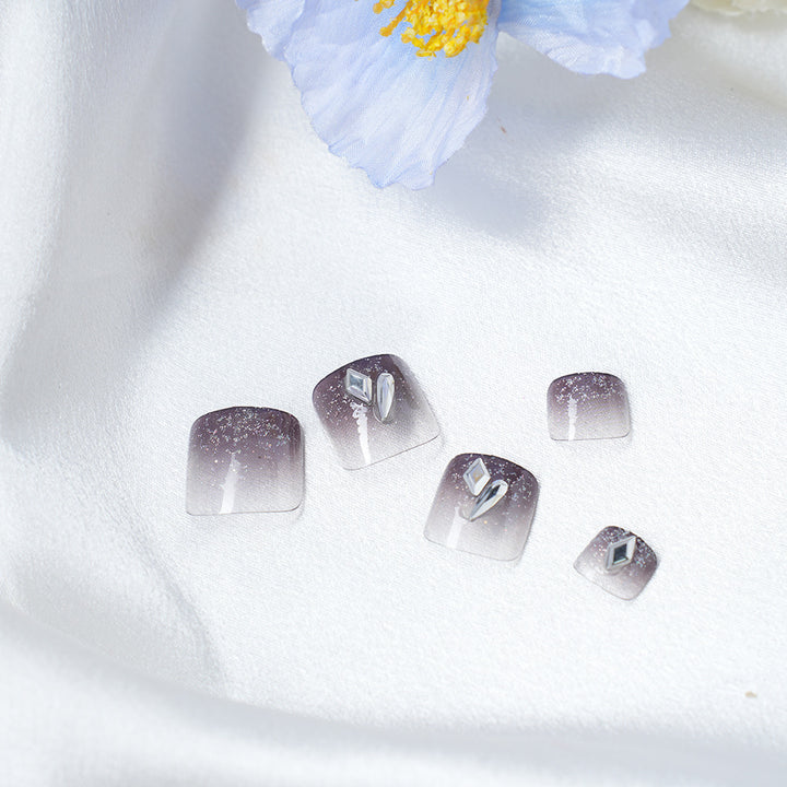 Glamorous Glitter Ombre Press-On Nail Set Stornfield