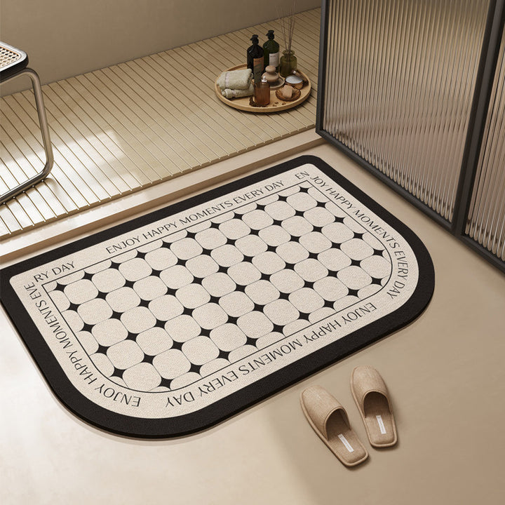Modern Textured Bathroom Mat