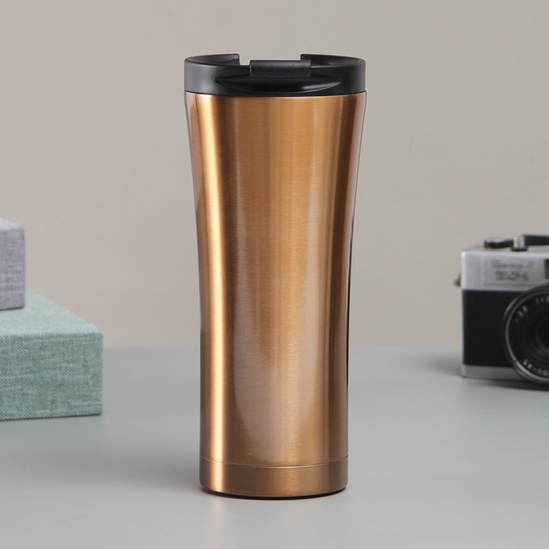 Women elegant double-walled coffee mug with non-slip silicone base Stornfield