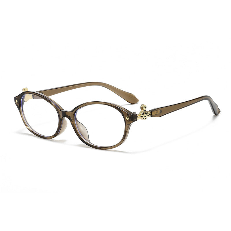 Women's fashionable optical glasses in elegant oval design with golden accents Stornfield