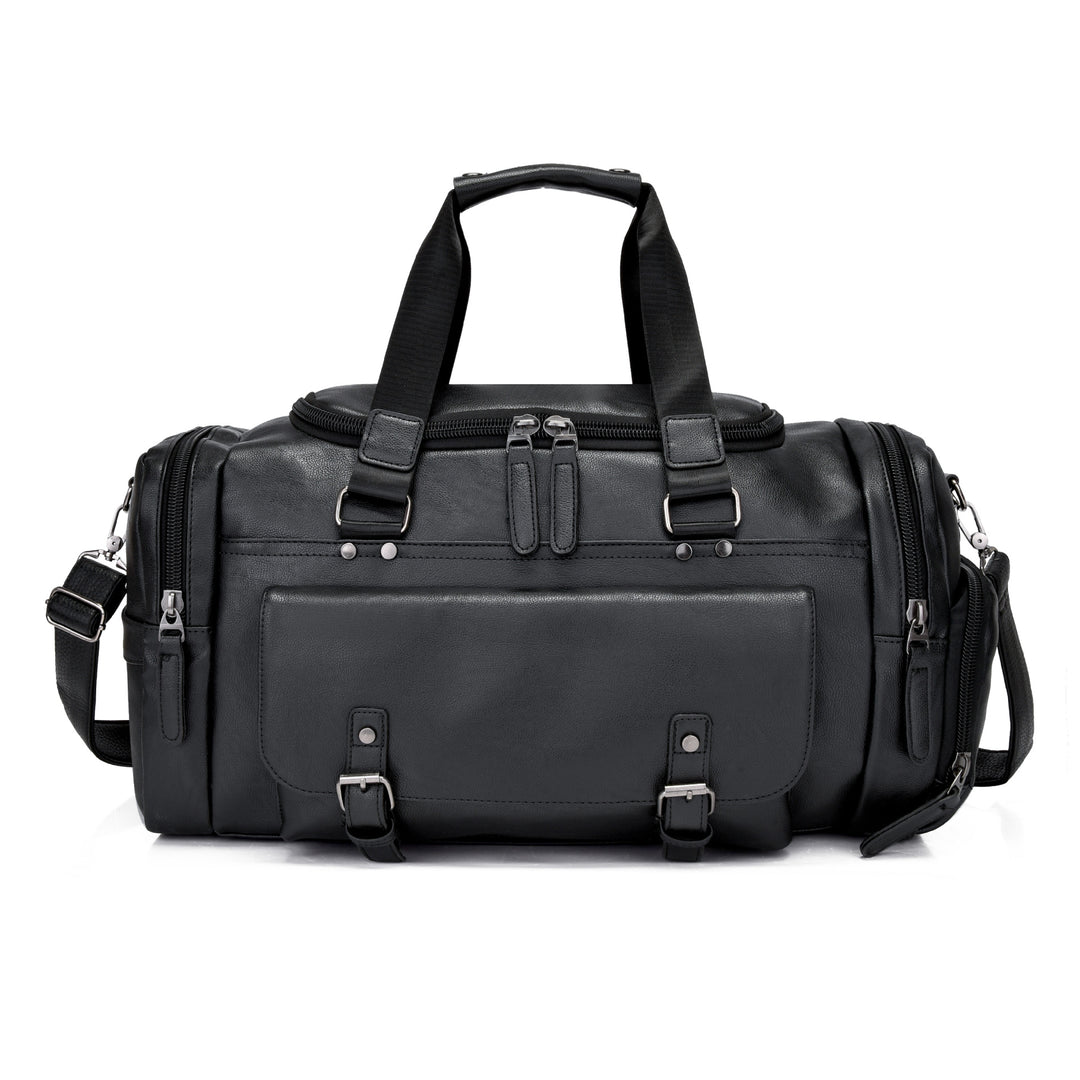 Premium Leather Travel Duffel Stornfield