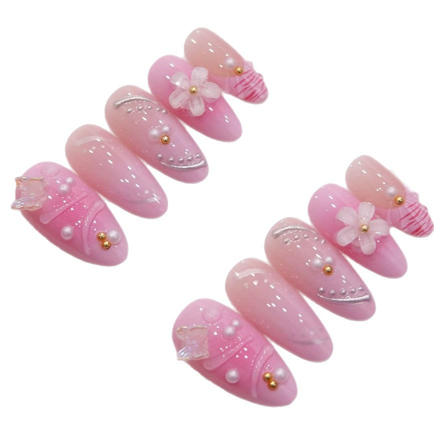 Luxury Decorative Press-On Nail Set  1791254698