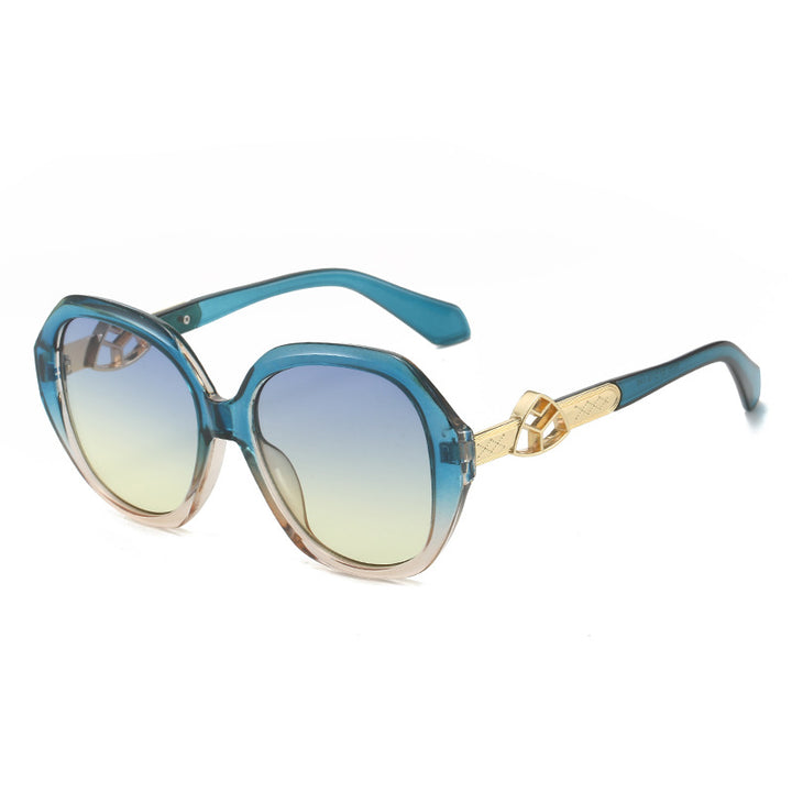 Women's Oversized Sunglasses with Golden Accents Stornfield