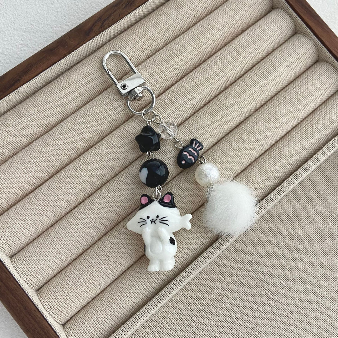 Cat-Themed Charm Keychain Stornfield
