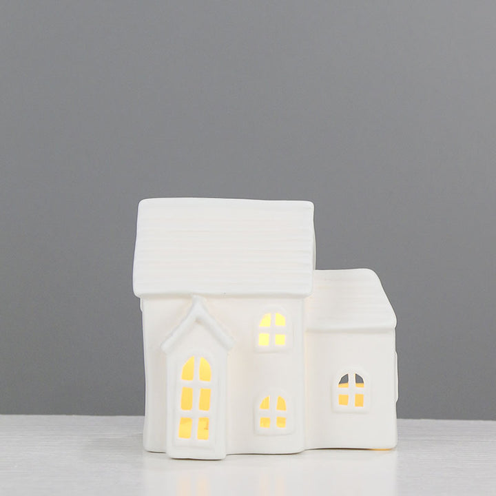 Ceramic House-Shaped Tea Light Holder Stornfeild