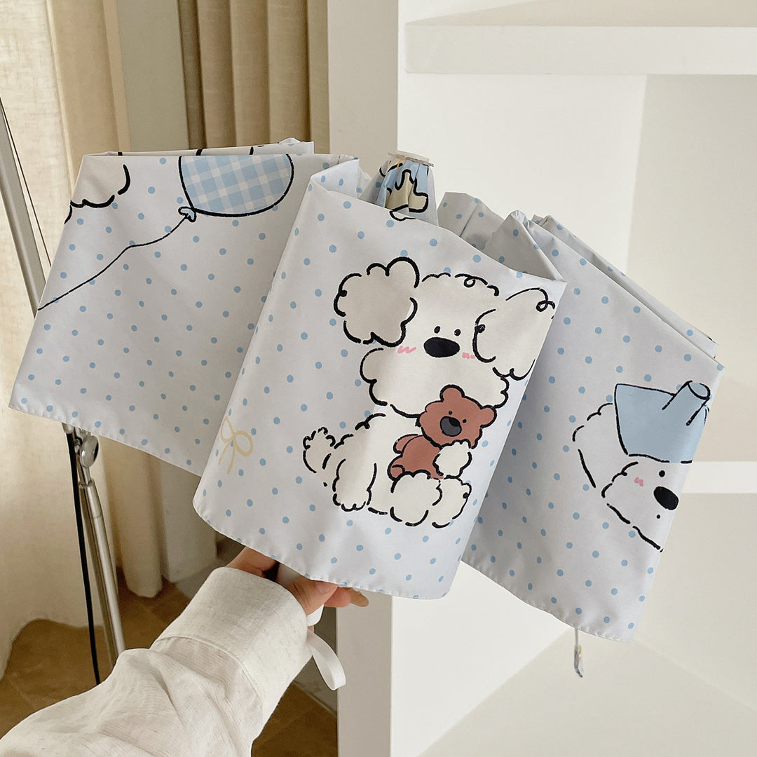 Women's Folding Umbrella with Playful Animal Design Stornfield