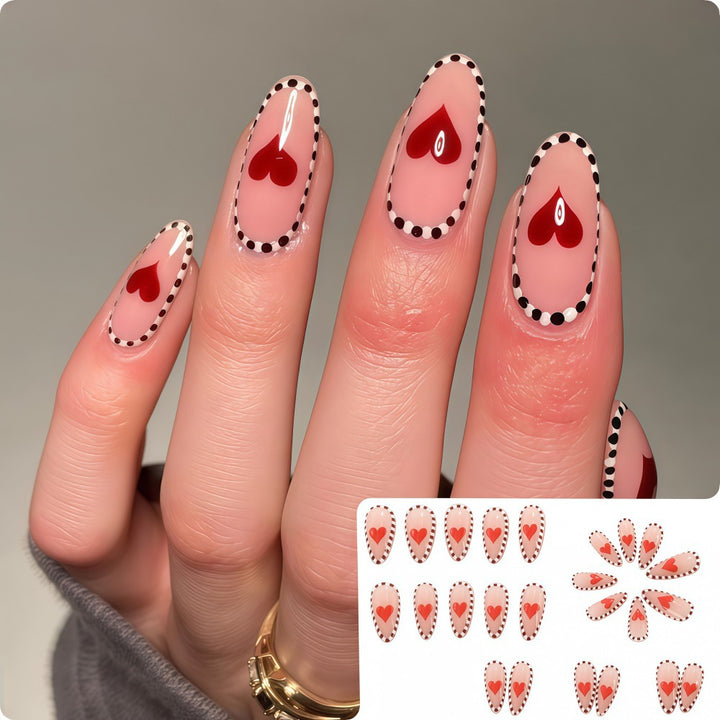 Artistic Heart Motif Art Nails Stornfield