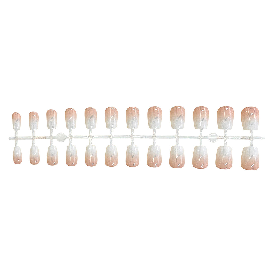 Premium Natural Finish Press-On Nail Set Stornfield