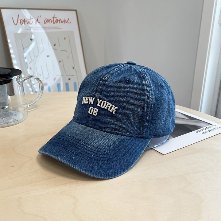 Men's Distressed Denim Baseball Cap Stornfield