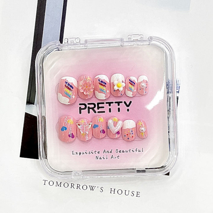 Decorative Press-On Nail Set Stornfield