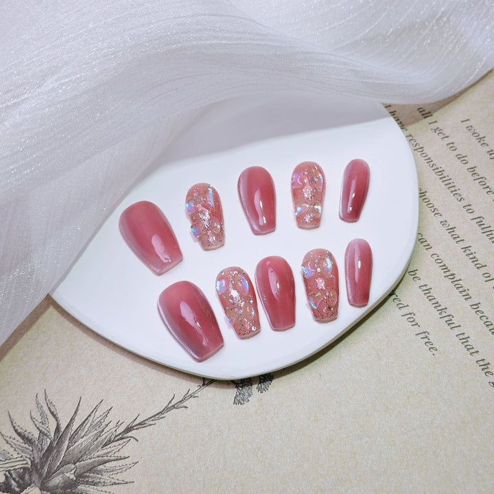 Elegant French Tip Press-On Nails Stornfield