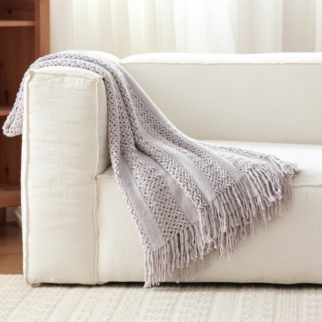 Handcrafted Macramé Throw Blanket