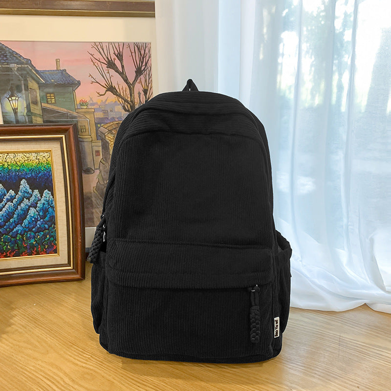 Corduroy Textured Backpack Stornfield
