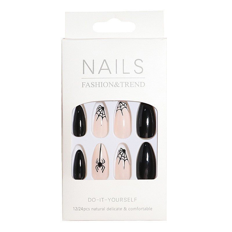 Artistic Spider Design Press-On Nails Stornfield