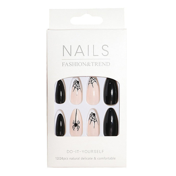 Artistic Spider Design Press-On Nails Stornfield