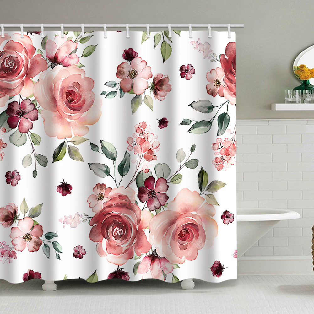 Floral Print Shower Curtain Stornfield