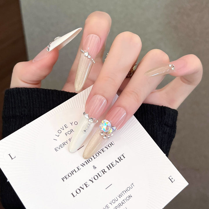 Elegant Decorative Press-On Nail Set Stornfield
