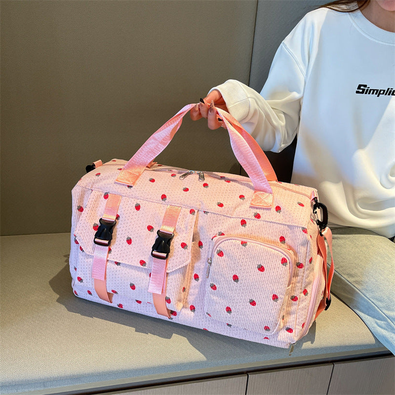 Floral Print Travel Duffel
