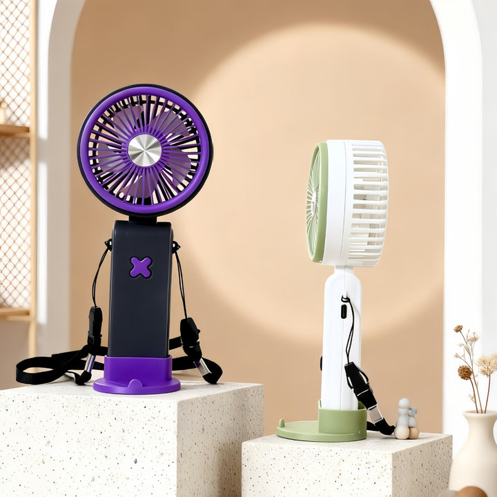 Ladies Portable Hand Fan with Flexible Design and USB Connection Stornfield