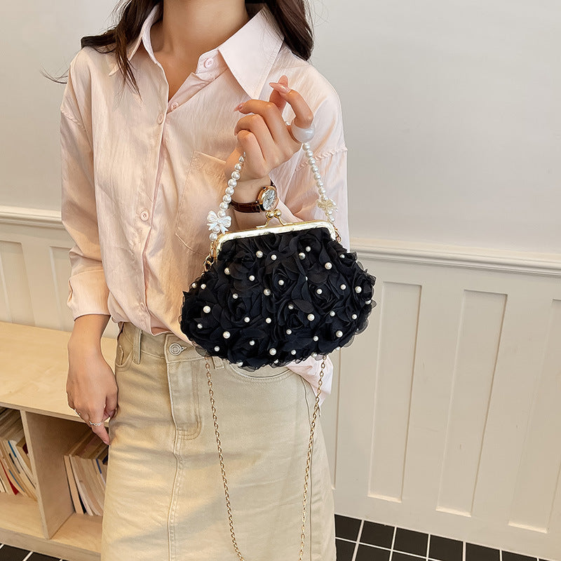 Floral Embellished Evening Clutch