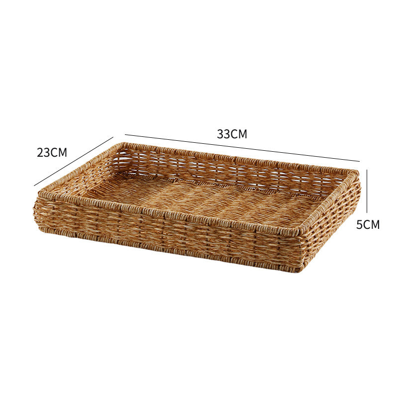 Handwoven Decorative Serving Tray Stornfield 1783754312