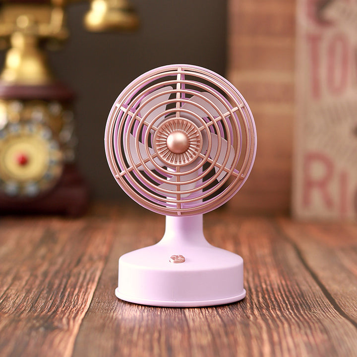 Unisex nan compact portable USB rechargeable mini desk fan with adjustable tilt Stornfield
