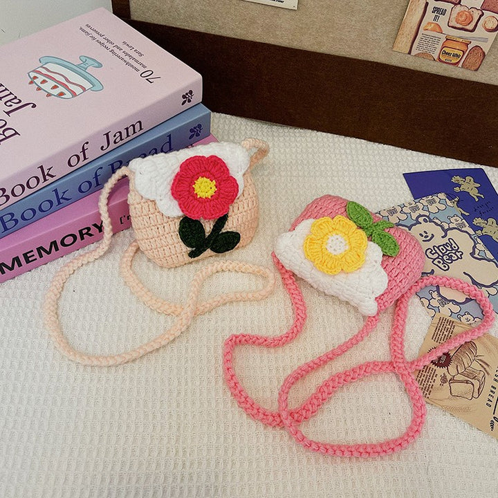 Floral-Themed Crochet Mini Bag