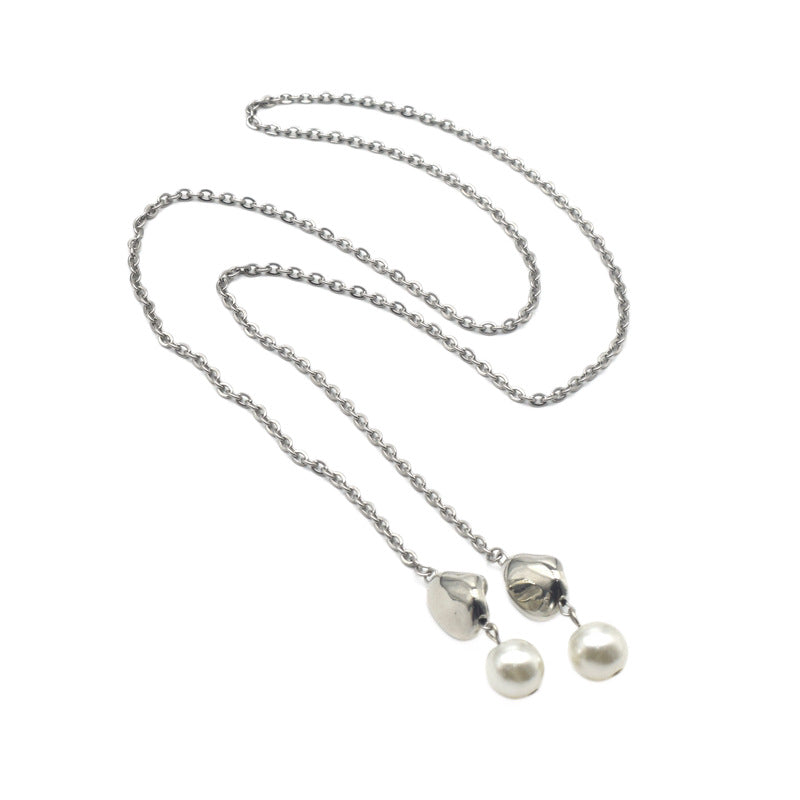 Elegant Layered Pearl Pendant Necklace Stornfield