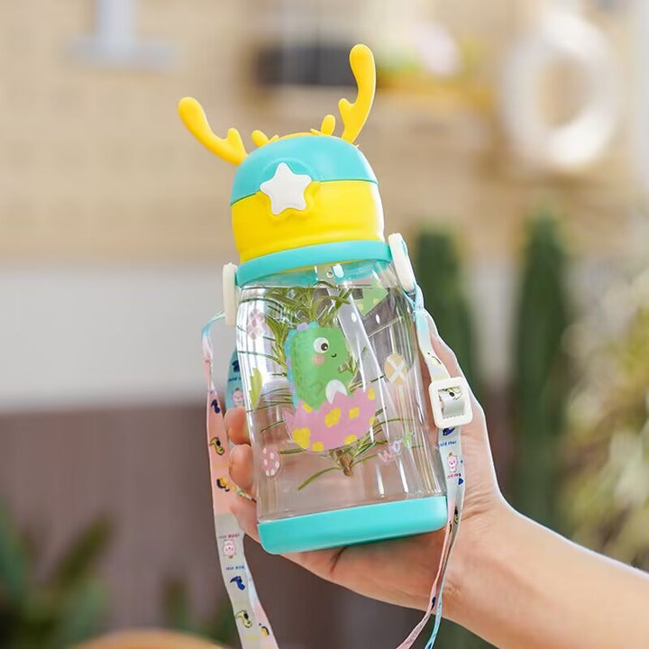 Women Glass Drinking Bottle with Secure Lid Stornfield