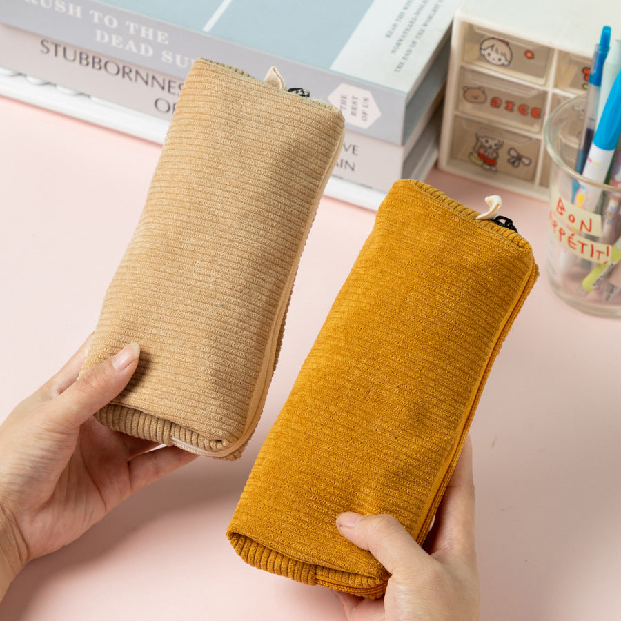 Textured Corduroy Pencil Case Stornfield
