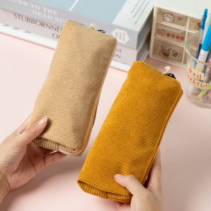 Textured Corduroy Pencil Case Stornfield