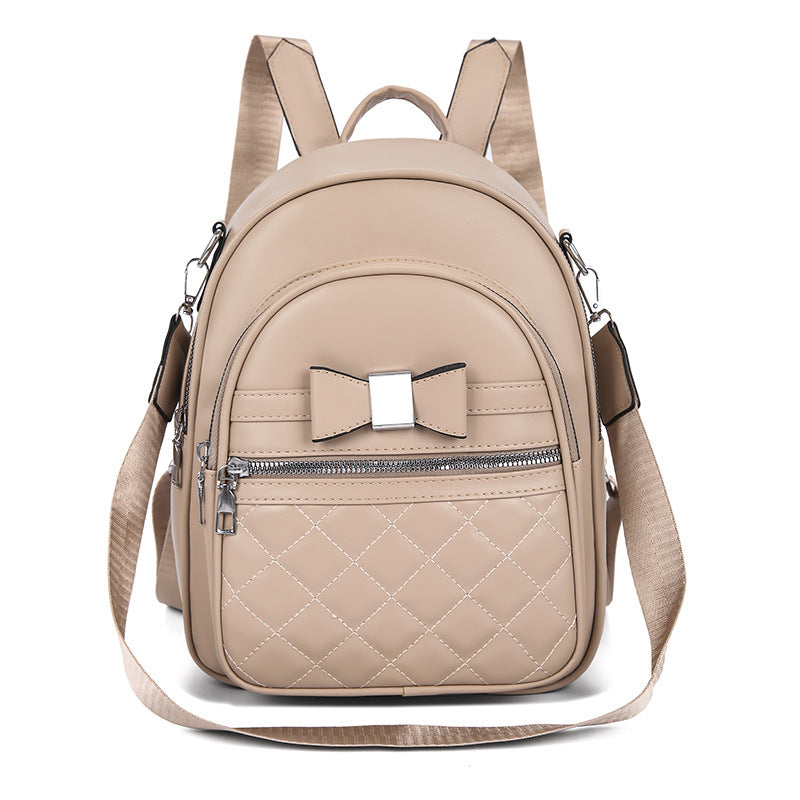 Bow Knot Quilted Backpack